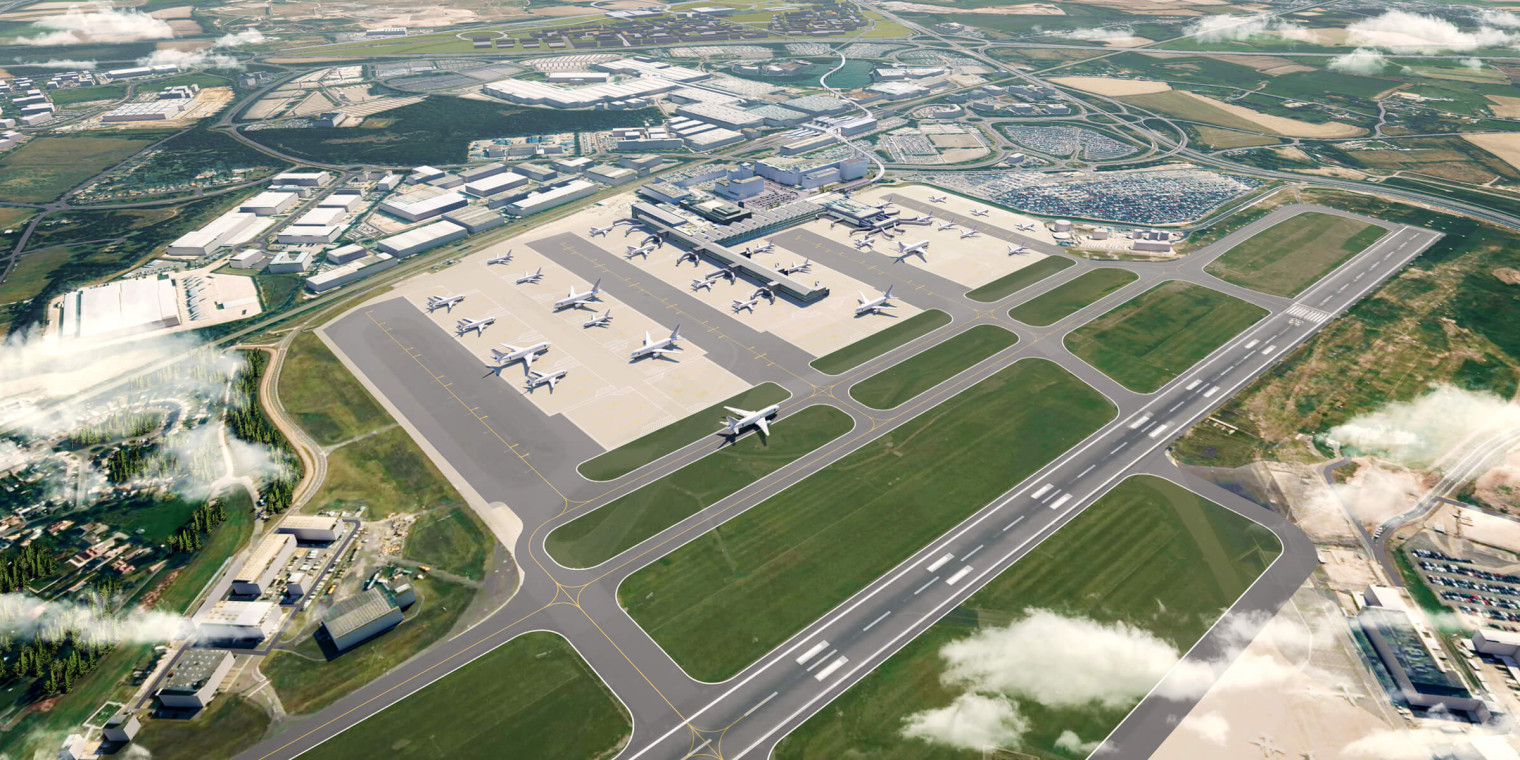 Birmingham Airport Masterplan CGI