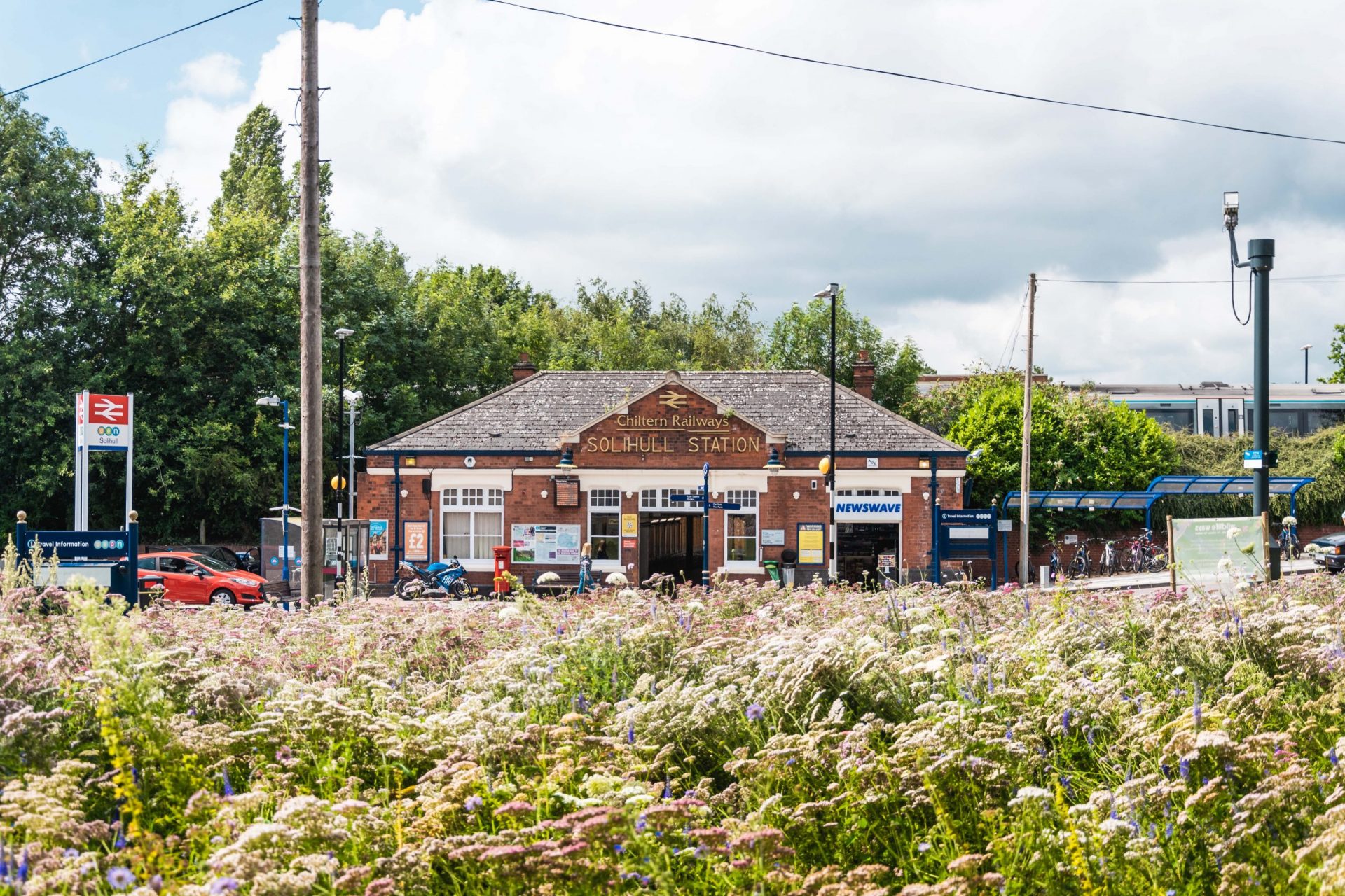 Solihull Train Station building.