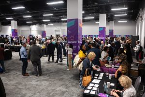 The busy convention floor at Business Growth West Midlands.