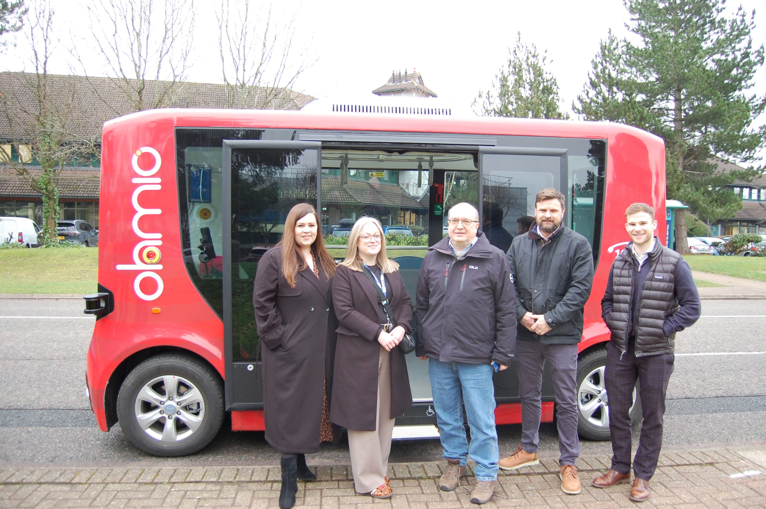 Photo: Councillor Andy Mackiewicz (middle) joined Birmingham Business Park management team for a test ride