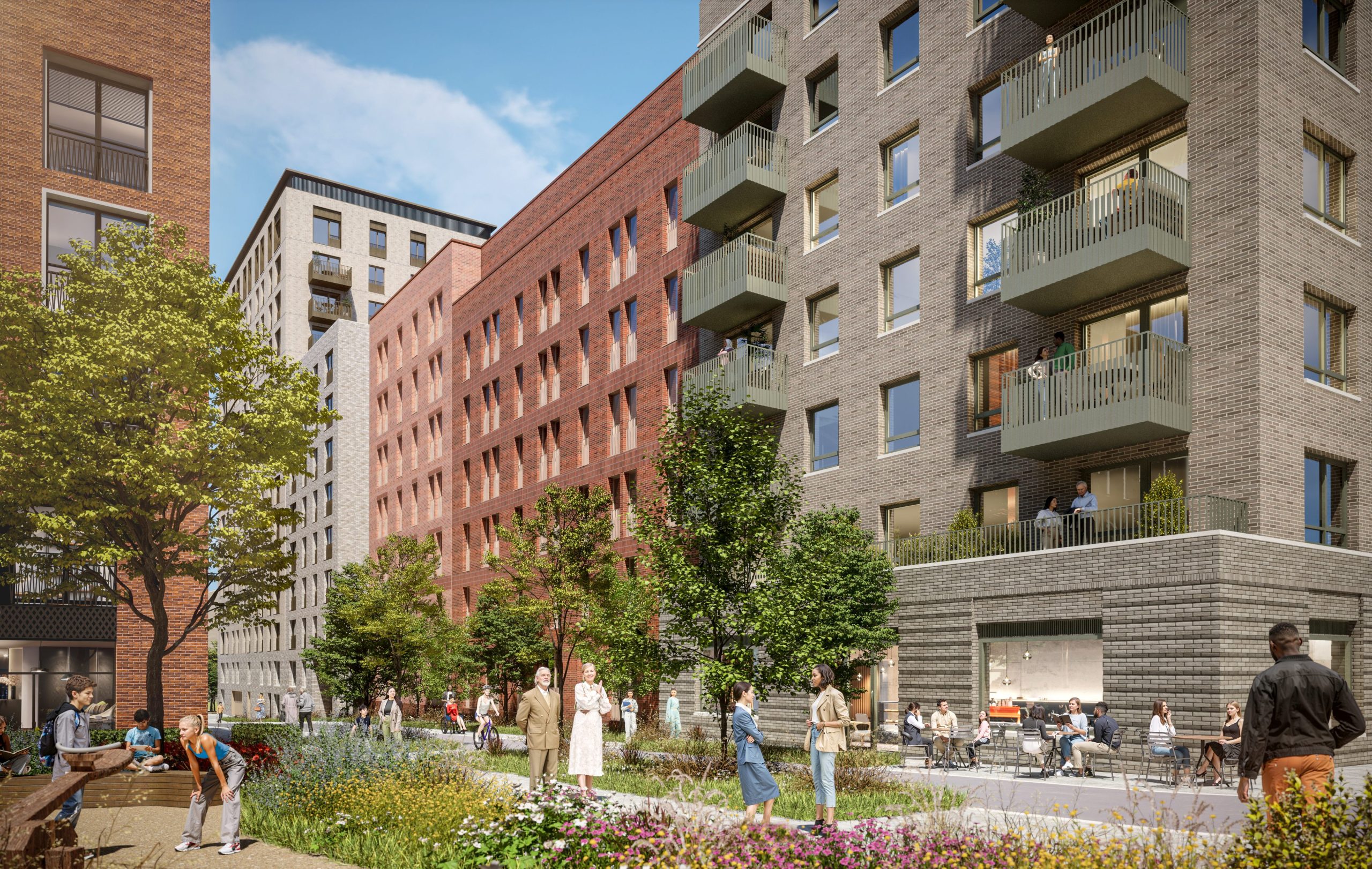CGI image showing the redeveloped Holbeche Place